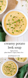 creamy potato leek soup