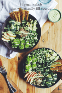 There's nothing worse than a vegetarian meal that leaves you feeling hungry. These 41 filling vegan salads are sure to satisfy and nourish!