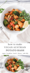 Austrian potato hash (groestl) is a traditional dish revamped in this vegan recipe.