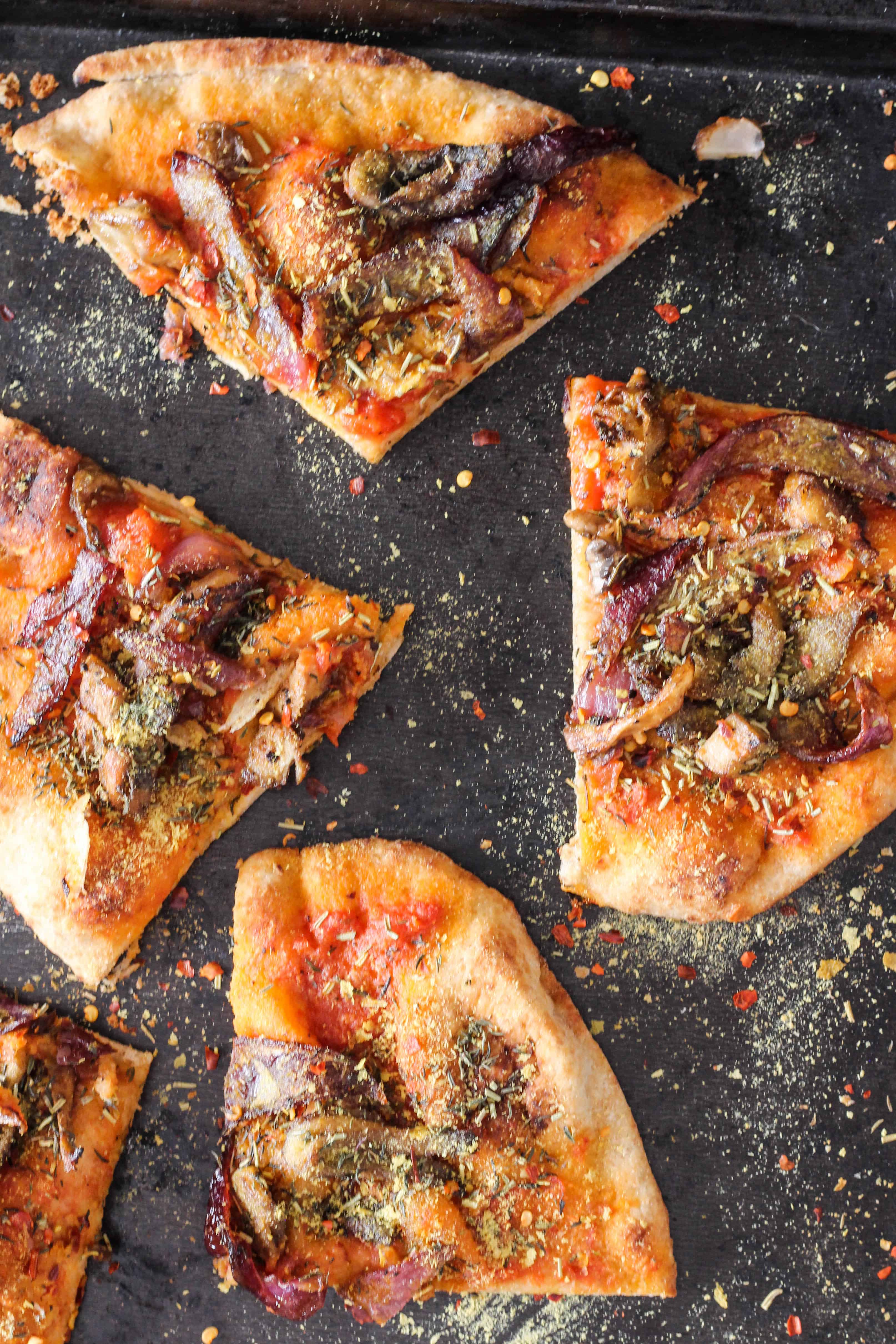 Vegan naan pizza is a healthy, fun, and delicious weeknight meal that the entire family will love. Recipe + sign up for a free plant-based cookbook!