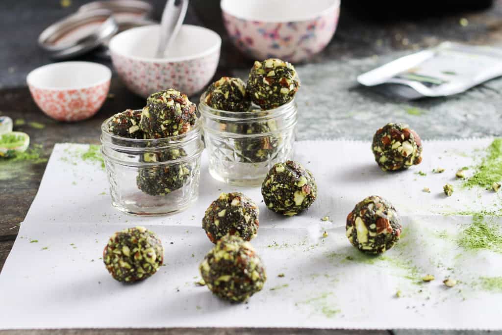 These simple 5-ingredient matcha energy bites are nourishing and delicious for convenient snacking on-the-go. Energize with antioxidant-rich green tea!