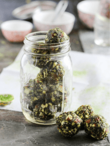 5 ingredient matcha green tea energy bites