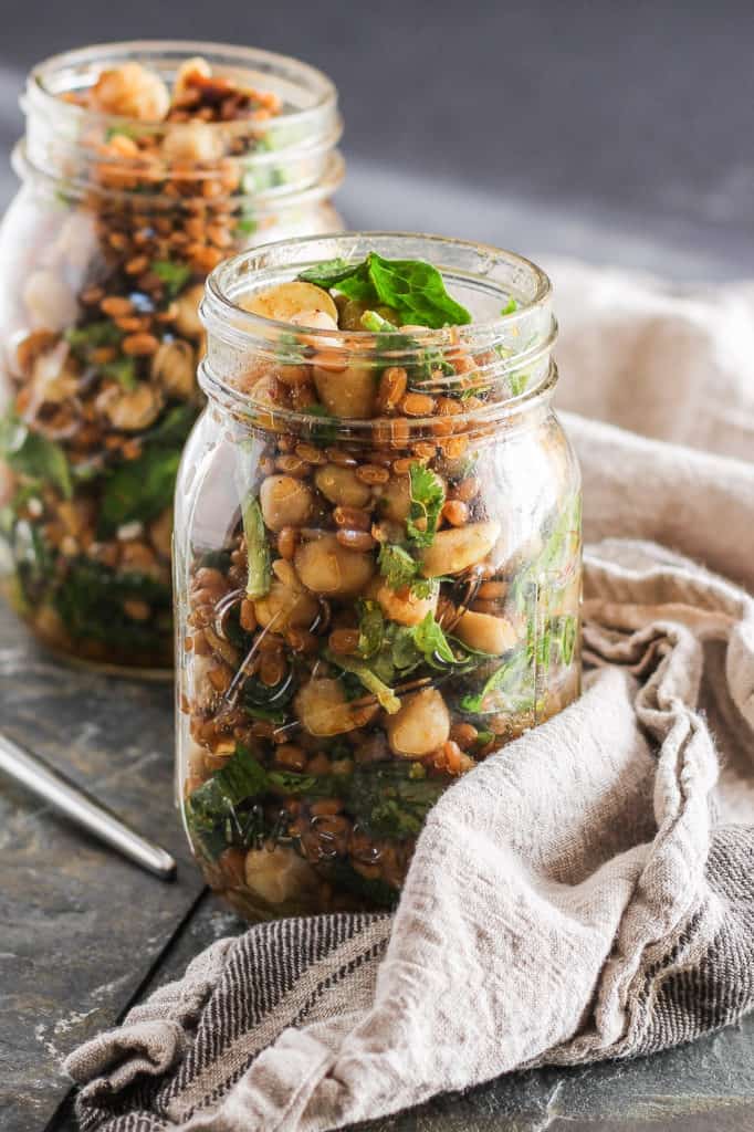 This Moroccan-inspired chickpea grain salad is flavorful, nutritious, and hearty enough to stand the test of travel. Break out of your weekday lunch rut!