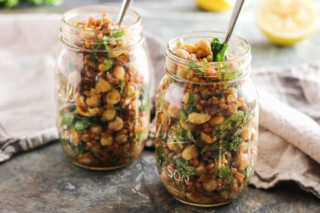 This Moroccan-inspired chickpea grain salad is flavorful, nutritious, and hearty enough to stand the test of travel. Break out of your weekday lunch rut!