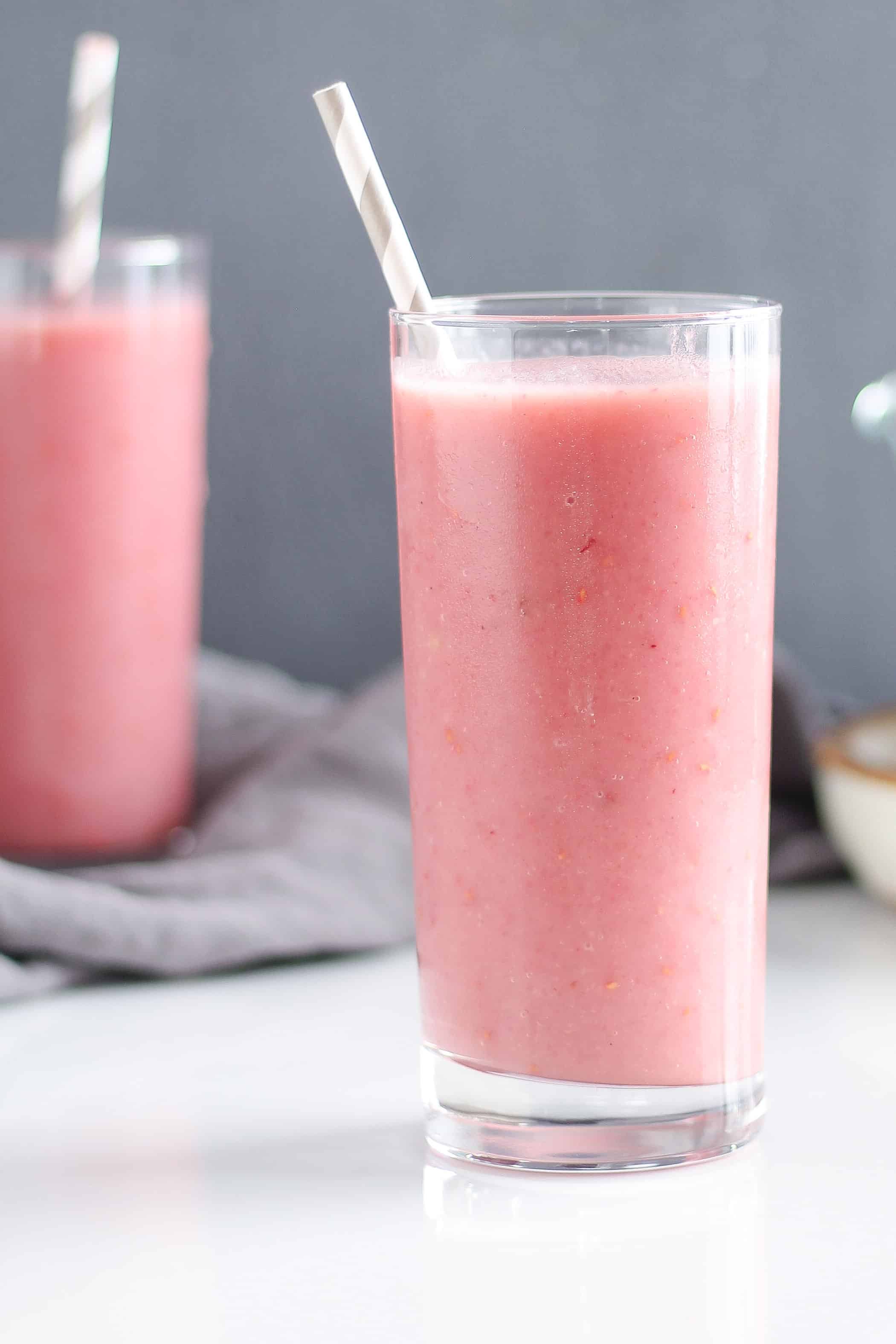 Raspberry Melon Raspberry Coconut Melon Smoothie (#ad GoodBelly)-6 - Grateful Grazer