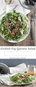 Wondering how to use fresh figs when they're in season? I topped quinoa salad with the grilled fruit, and it quickly became my go-to summer/fall side dish.