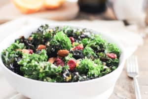 This make-ahead kale salad stands up to storage in the fridge, and it's an easy way to get started with meal prep. Keep this winter salad on hand for quick, weekday lunches or as a refreshing side dish for your holiday table.