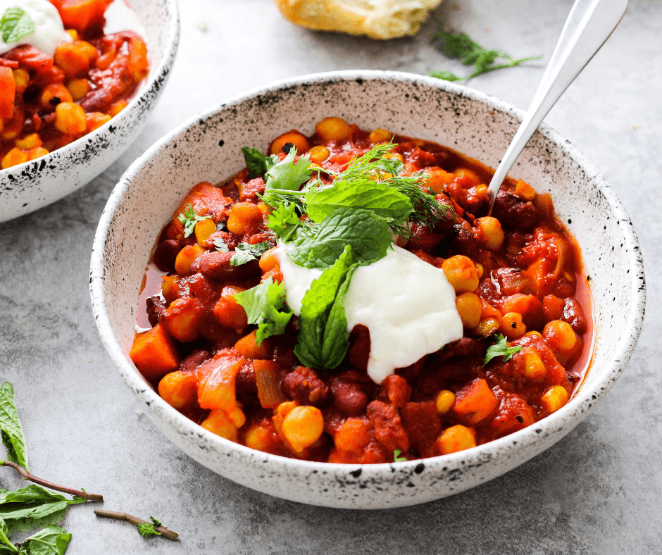 8Ingredient Harissa Bean Chili Grateful Grazer