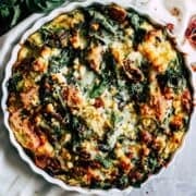 vegetarian egg strata casserole