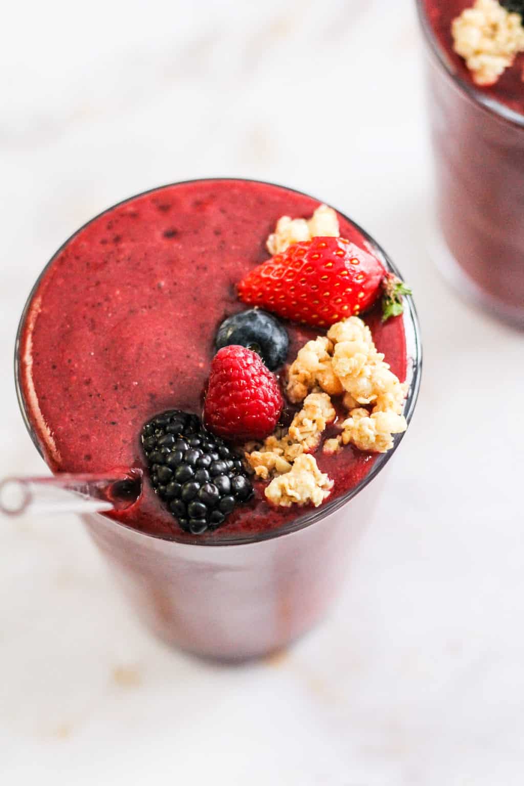 Coconut Water Smoothie Recipe with Berries Grateful Grazer