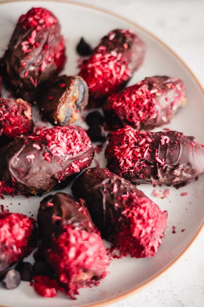 Chocolate Dates Stuffed with Peanut Butter Grateful Grazer