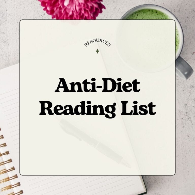 Anti-Diet Reading List