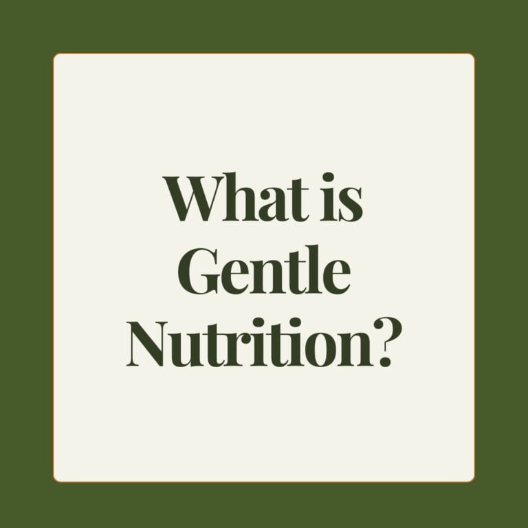 "What is Gentle Nutrition?"